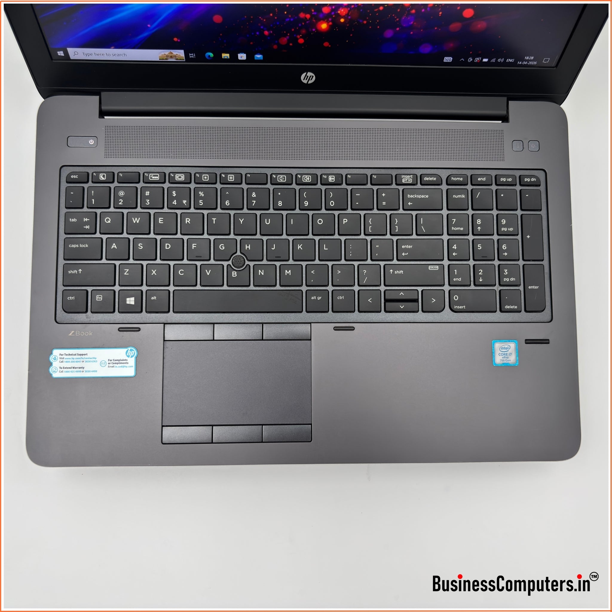 Certified Used HP ZBook 15G4 Intel Core i7 7th Gen Laptop