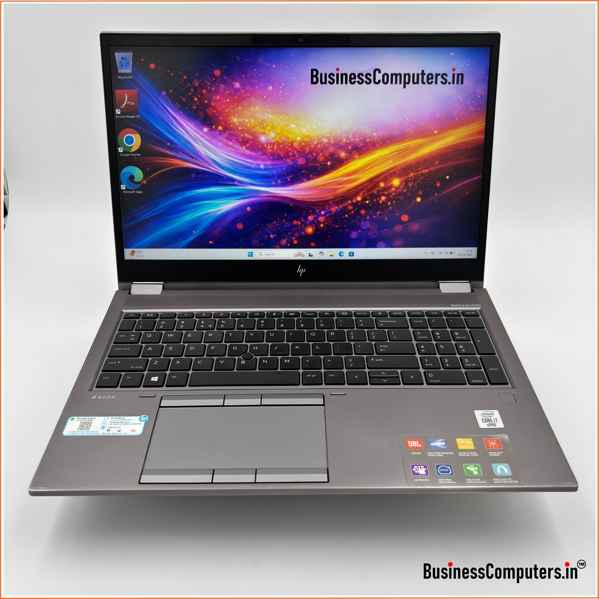 Certified Used HP ZBook Fury 15 G7 Intel Core i7 10th Gen Laptop