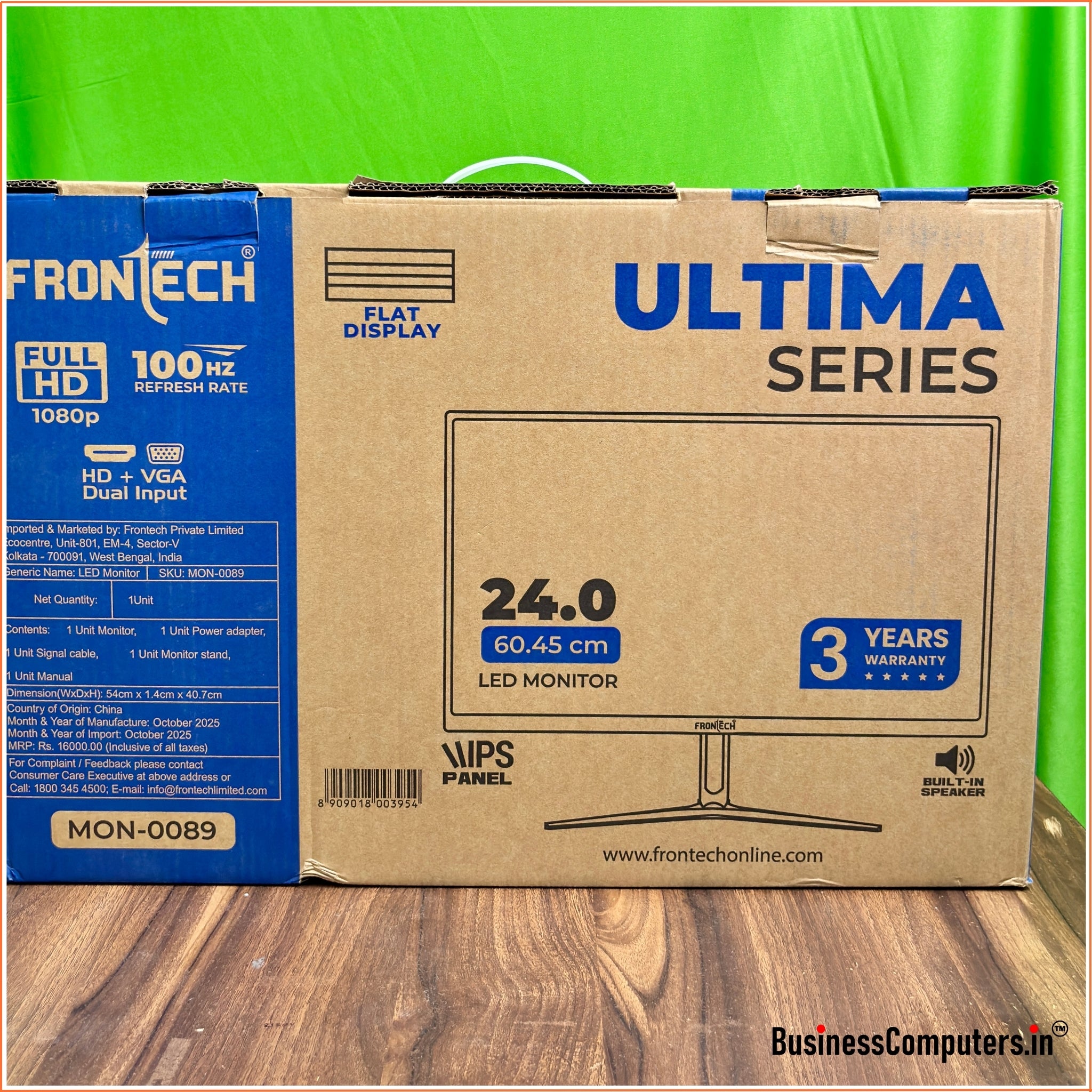 *New Frontech MON-0089 24" IPS Borderless Monitor