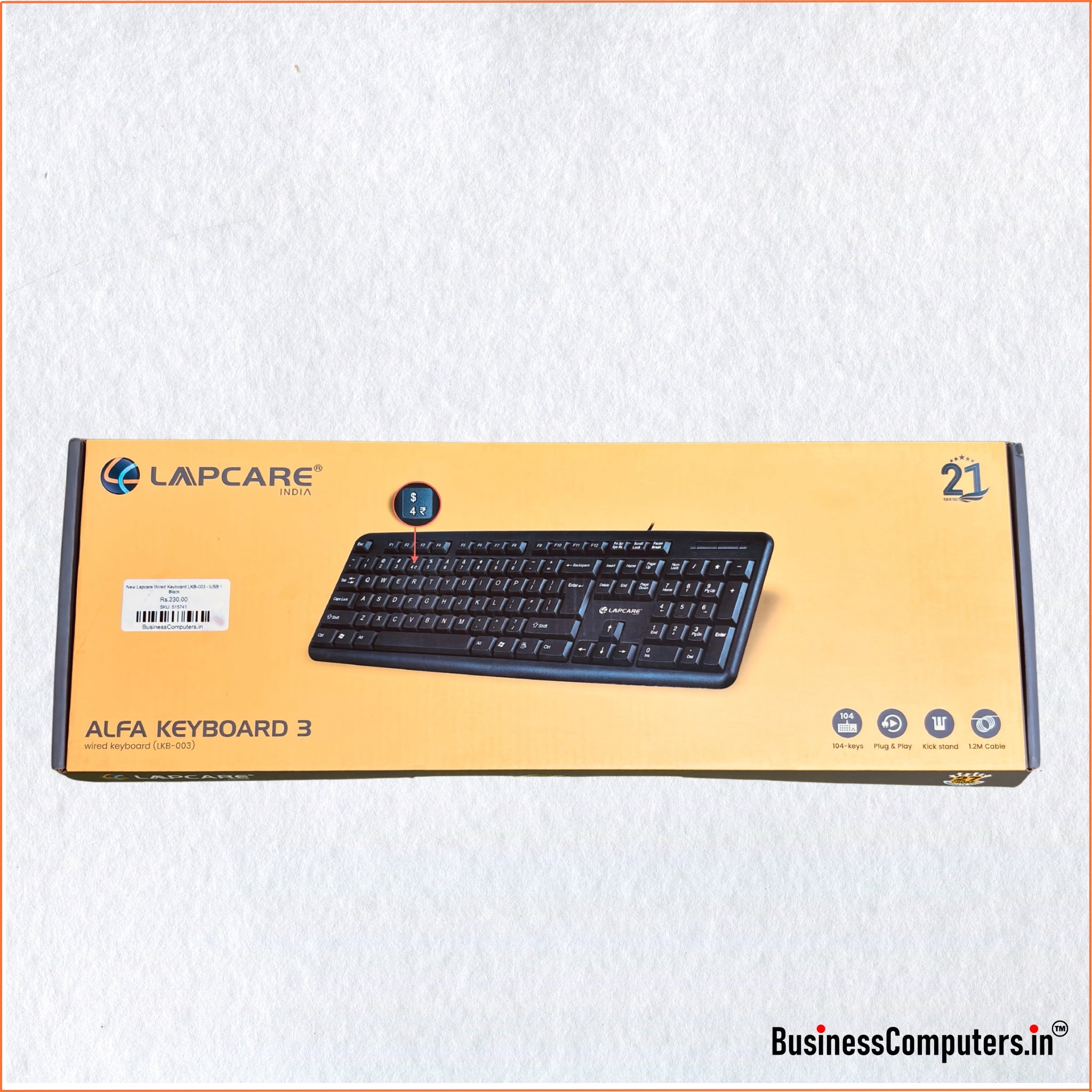 *New Lapcare LKB-003 Wired Keyboard