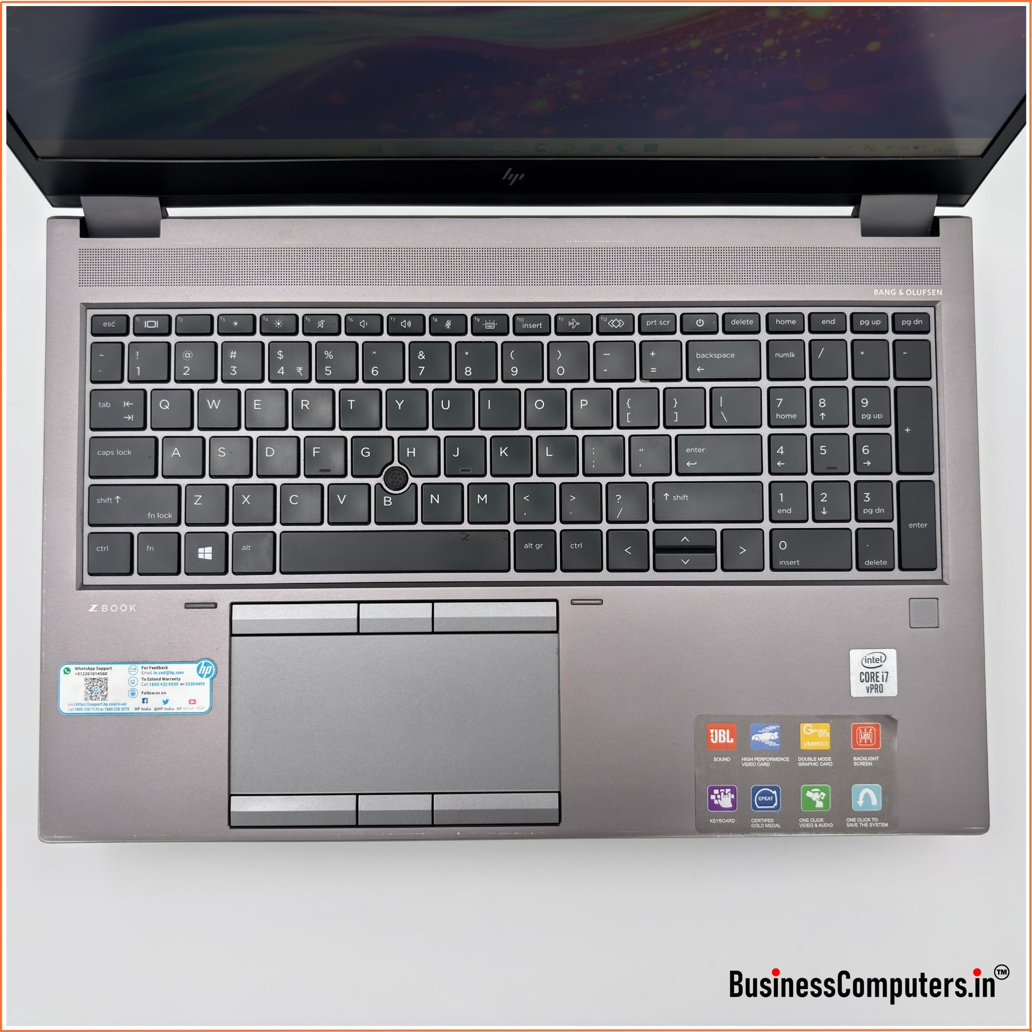 Certified Used HP ZBook Fury 15 G7 Intel Core i7 10th Gen Laptop